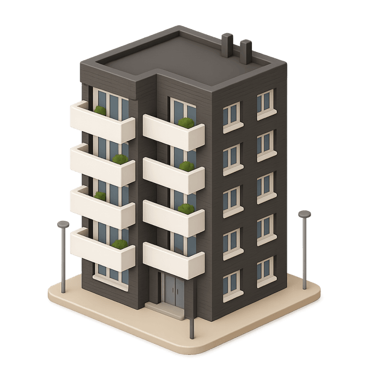 3D bina illüstrasiyası